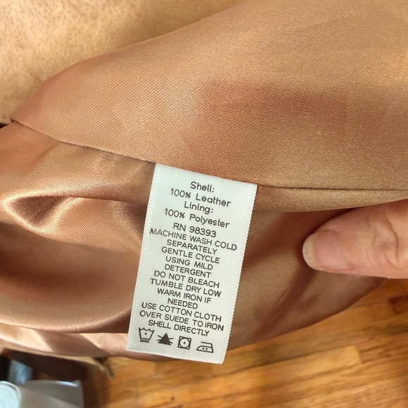 vintage Dennis Basso genuine leather suede Motorcycle jacket XL - Picture 7 of 11